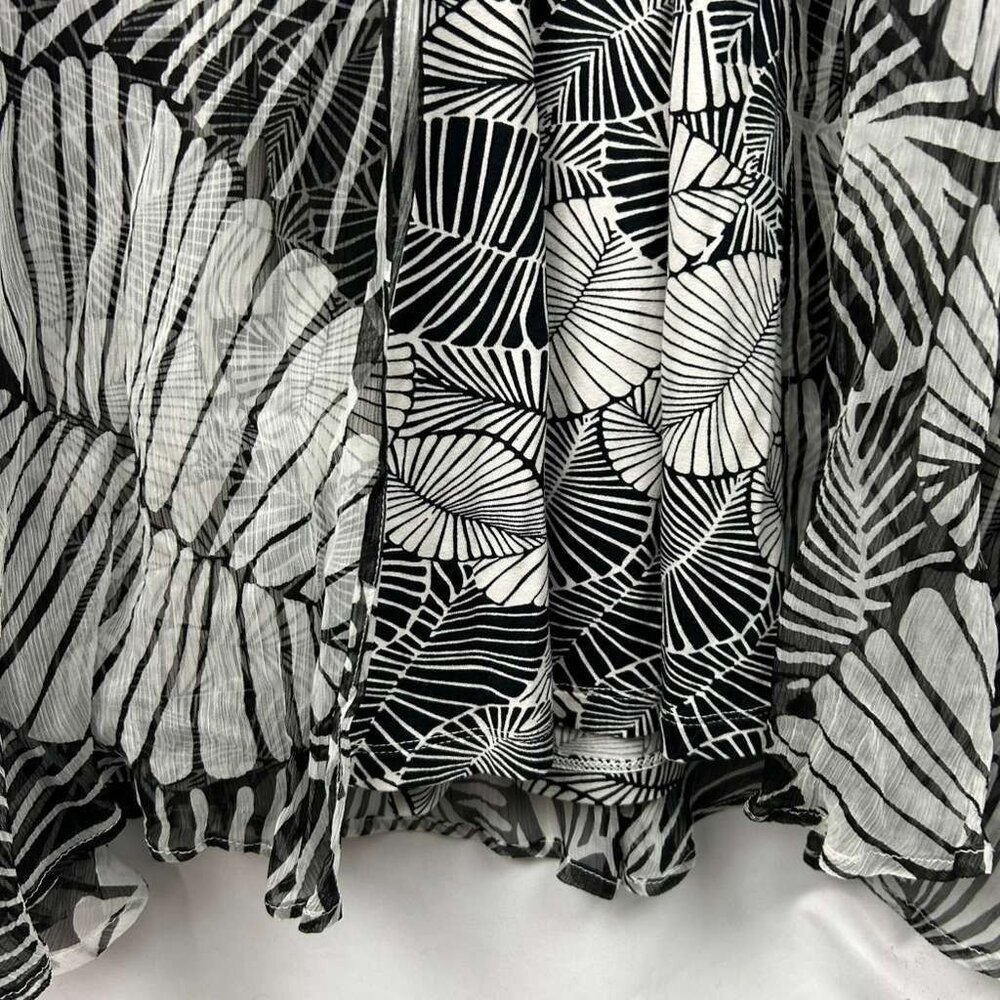 NWT Soft Surroundings Women's 1X Miami Beach Maxi Dress Black/White - Picture 14 of 16